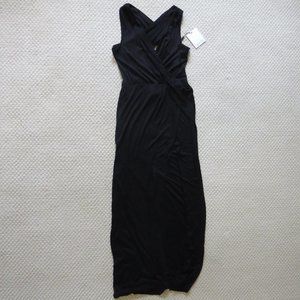 Calvin Klein Black Maxi Halter Dress Size 4 NWT